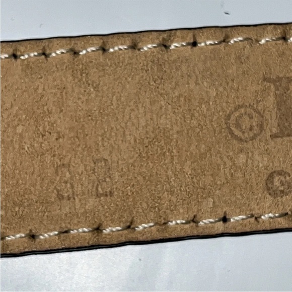 LEATHEROCK BLACK Leather 1” Belt black LEATHER 4”RECTANGLE BUCKLE USA made 6927 - Picture 6 of 11